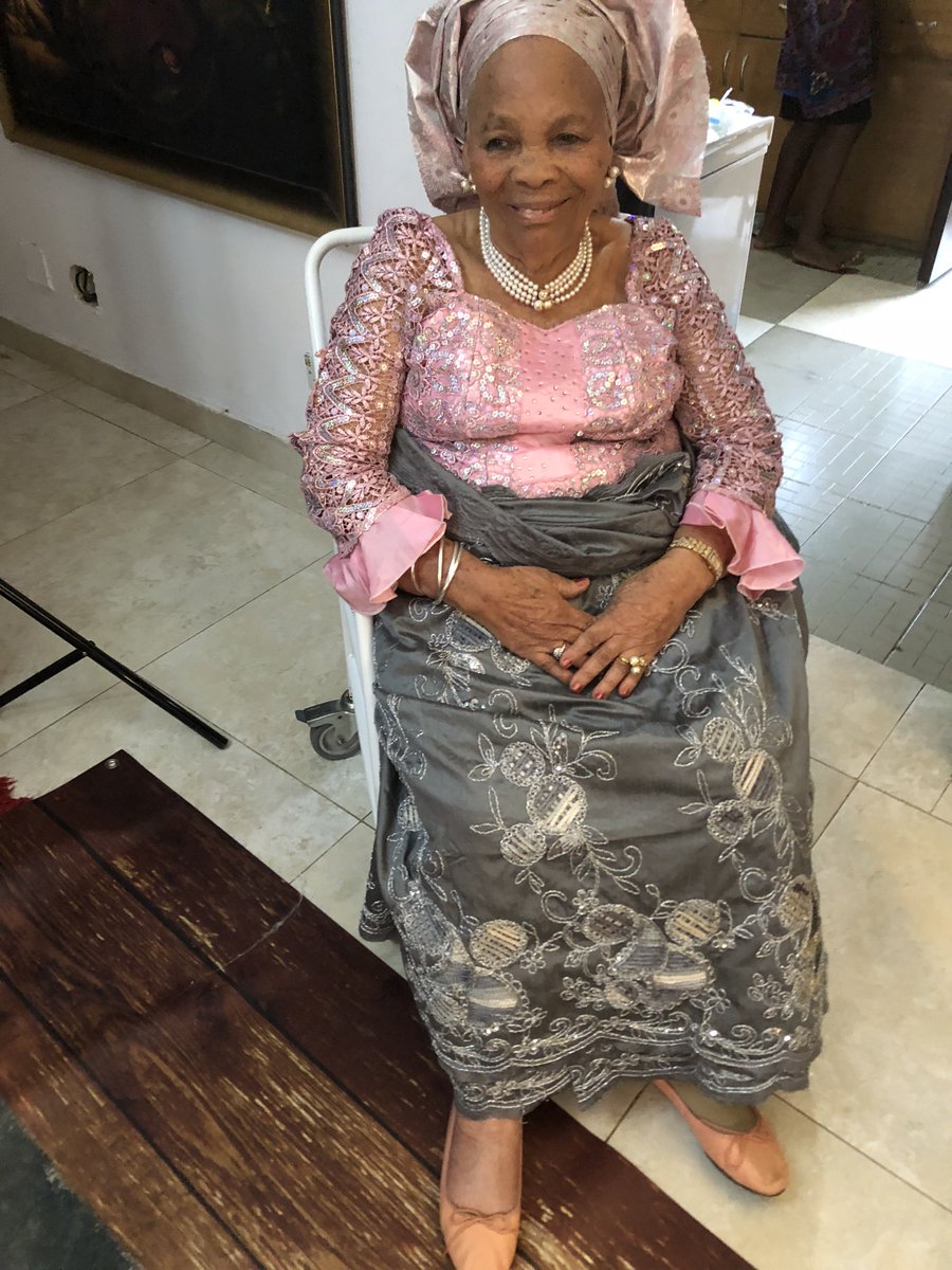 TonyOElumelu's tweet photo. Count down to 90th!....dropped in to see how birthday girl is preparing for her 90th birthday celebration #birthdaygirl #90th #birthday #celebration #TOEWay #Africapitalism #sunday #Sundaydinner #mother https://t.co/od4FvbB7Es