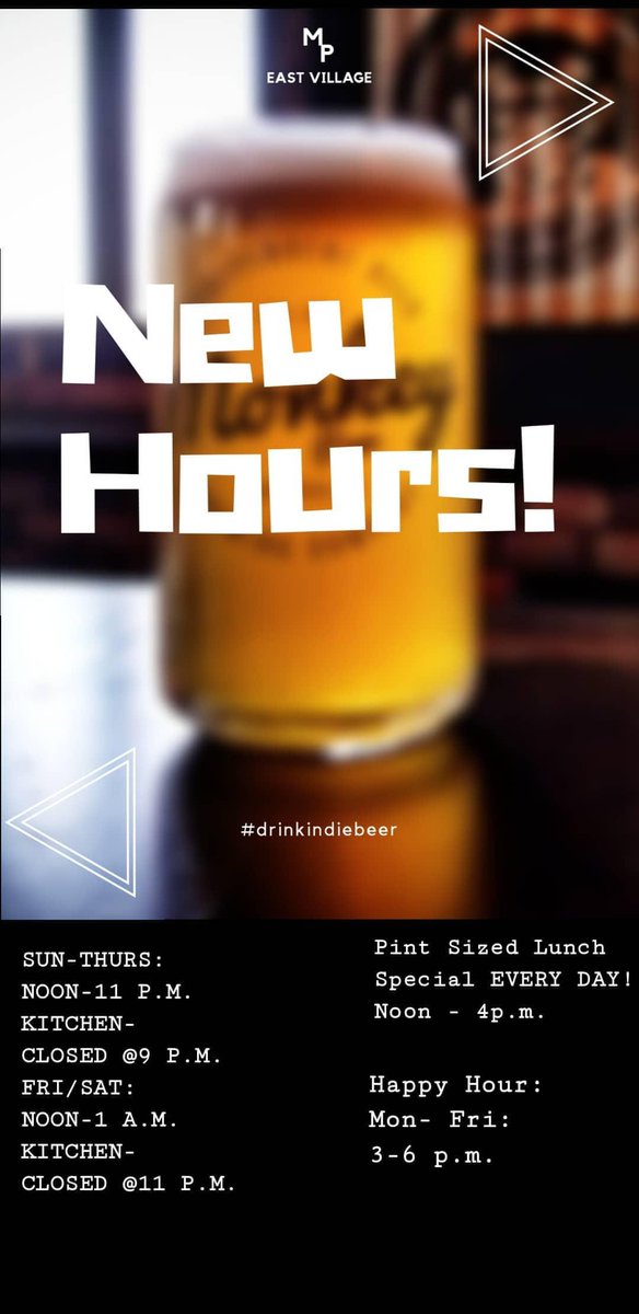 Summer is winding down and our hours are changin' up a bit. We still love to see your smiling faces, so check 'em out! 🍻
#drinkindiebeer