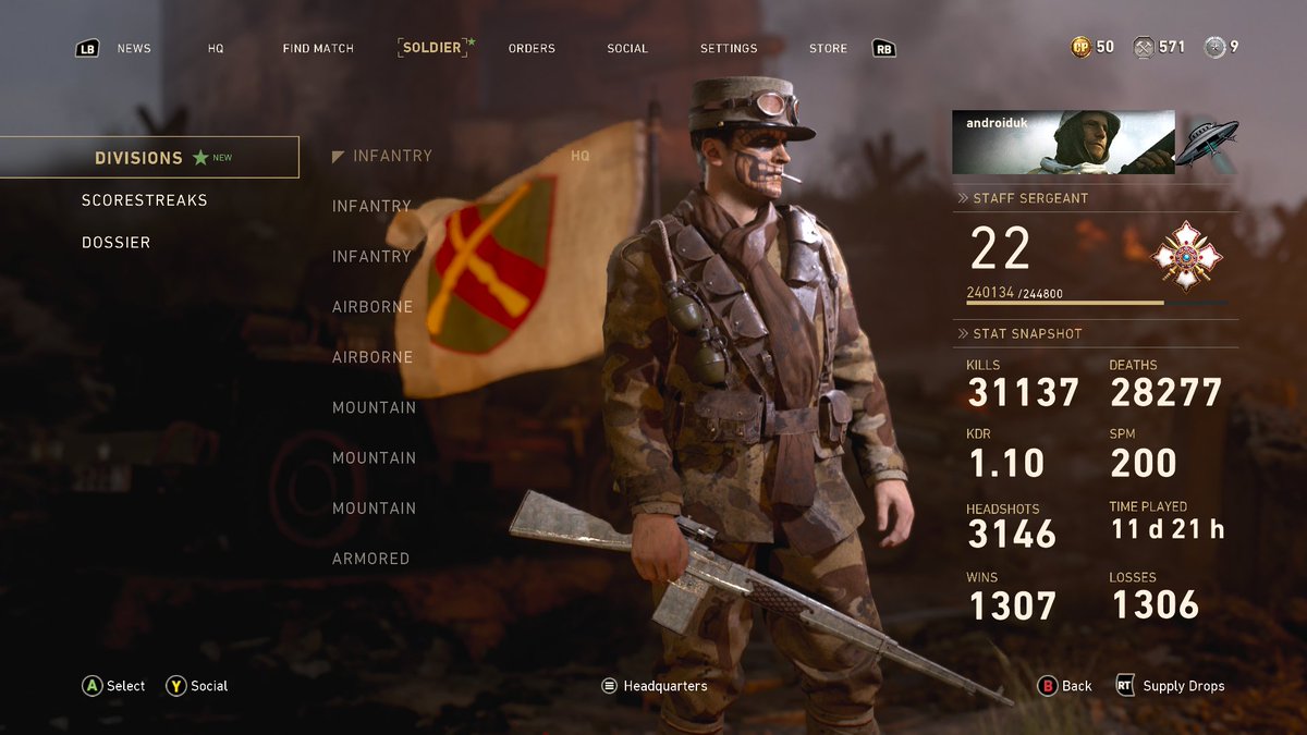 androiduk's tweet image. Maybe I should cool it.... Addicted #CallofDutyWWII