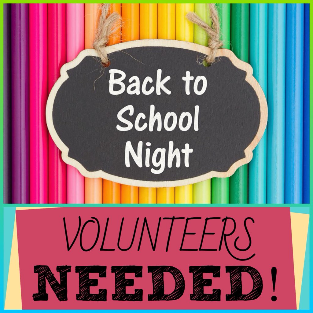 FCPA_PTO's tweet photo. Hello! Back to School Night will be Thursday, August 16th from 6-7:30 PM & we are in need of volunteers! We need volunteers to assist at the PTO table with recruiting new parents also needed to help at the uniform and t-shirt table. Sign up today! https://t.co/oI0ArbWYxW
#FCPAPTO https://t.co/JuZV3OTzcV