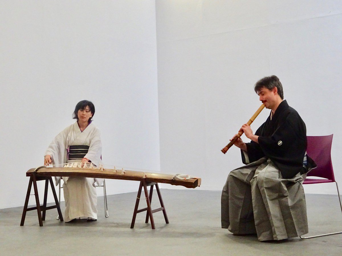 Playing Ichikotsu 壱越 with Mieko Miyazaki at WSF2018.
(photo : Takafumi Tanaka)
<a href="/Kotomieko/">Mieko Miyazaki</a> <a href="/WSF2018London/">World Shakuhachi Festival 2018</a>