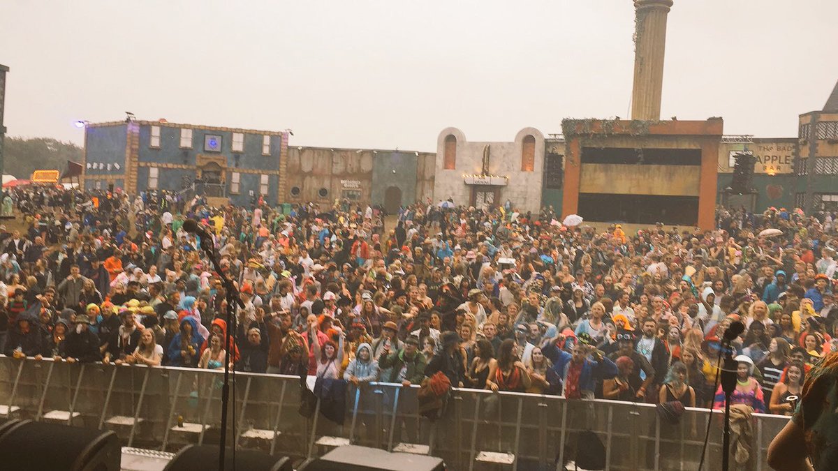NatTenaLady's tweet photo. THANKYOU @BoomtownFair for coming to dance like muddy lunatics @Molotov_Jukebox. Tickets here for September tour: https://t.co/zH6IgR8vYe https://t.co/TsETve5JGs