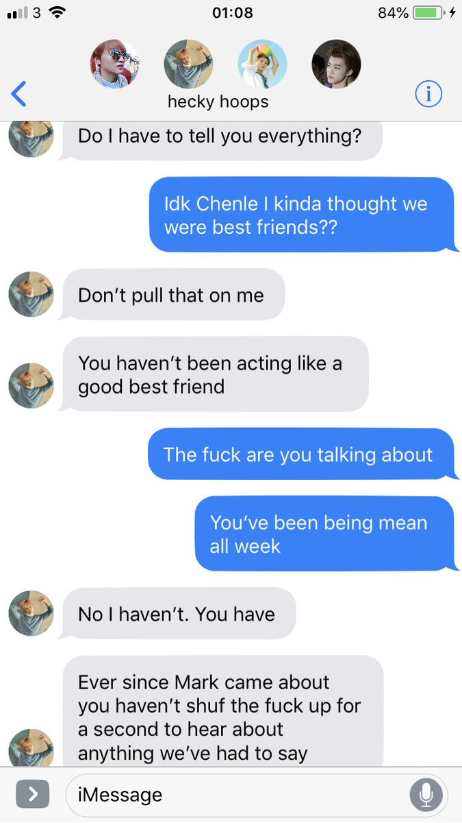 aleinjun's tweet image. fight - pt1 - hyuck attempts to be nice but alas