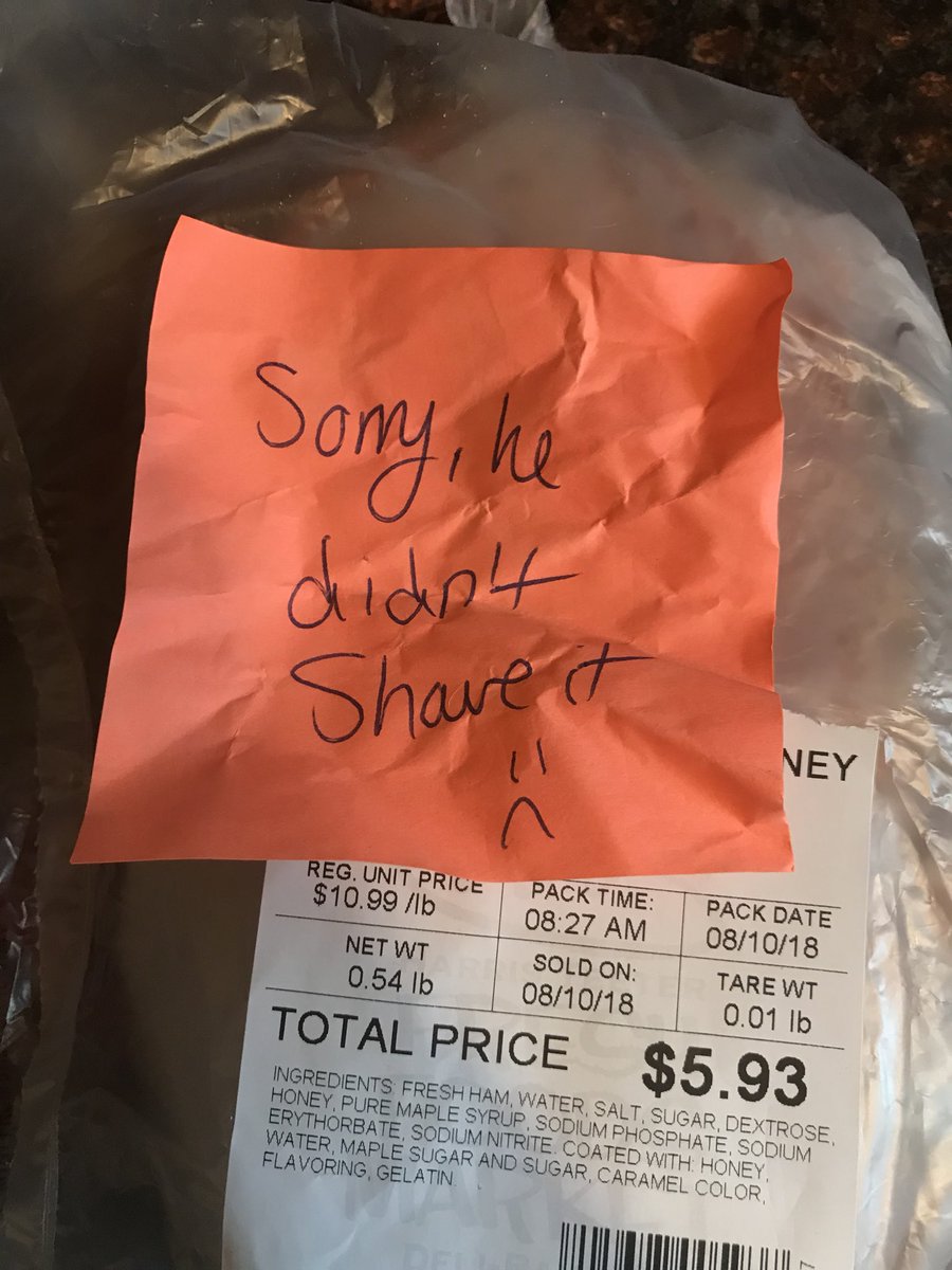 OnlyTrueLeader's tweet photo. @HarrisTeeter The grocery pickup service is great for people with disabilities, but this stuff is maddening. The person assembling the order KNEW that the deli had screwed up but didn’t bother to fix it. I appreciate the note, but I would much prefer getting what I pay for. https://t.co/SznAx5kT9W