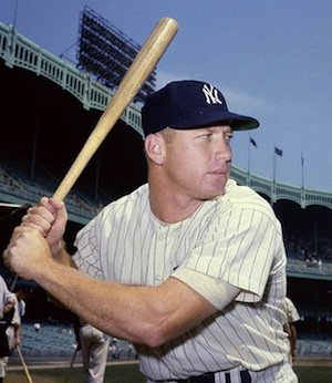 URDailyHistory's tweet photo. Today in 1995: #Oklahoma #baseball great Mickey #Mantle, who played for the New York #Yankees, dies of cancer at age 63. He was born October 20, 1931 in #Spavinaw, Oklahoma. #MLB https://t.co/AoY0L4Bge3