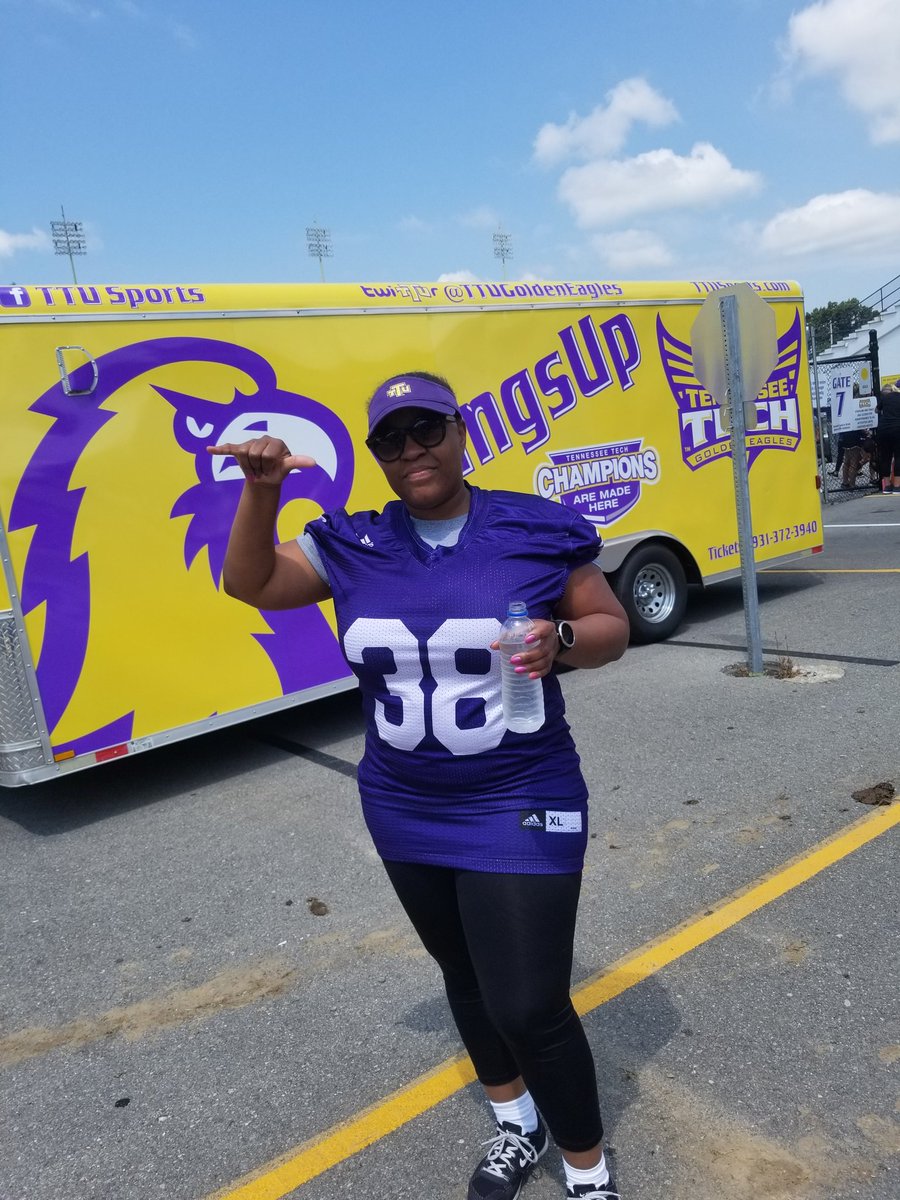 PastorMVP's tweet photo. More pics of the the wife @Jerpip from @TNTechFootball Women's Clinic Saturday... I think she had fun...lol
@M_pippen25 https://t.co/N0oOhEzg42