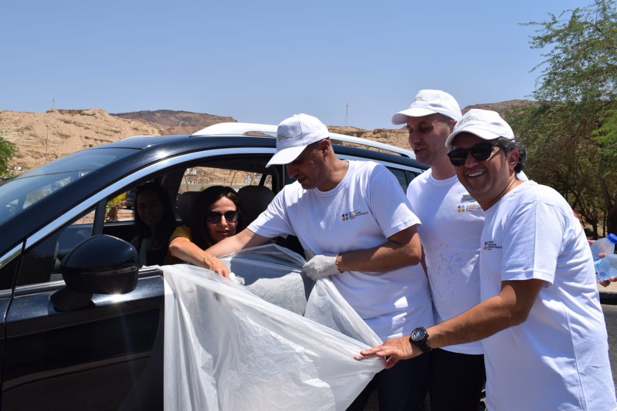 MarriottDeadSea's tweet photo. Our associates spreading awareness to #keepjordanclean! https://t.co/wHdIzKcsVj