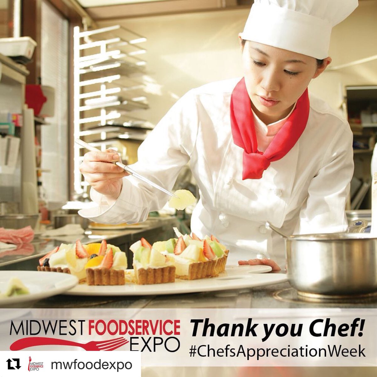 @ChefsAppreciWeek #Repost @mwfoodexpo 
・・・
Thank you chefs, cooks and culinary pros for your creativity, hard work and dedication to your craft. Happy Chef's Appreciation Week! August 12th to 18th 2018 #ChefsAppreciationWeek #chef #cheflife #thankyouchef #Loveyourchef