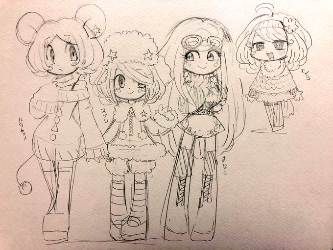 これ、相当前の絵なんたけどこの頃の感じすごくかわいくない?今の絵も気に入ってるけどこのくらいの感じまた描きたいな