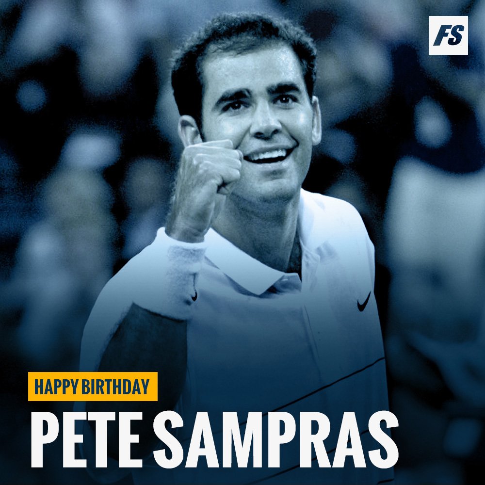 Happy birthday Pete Sampras aka Pistol Pete! 