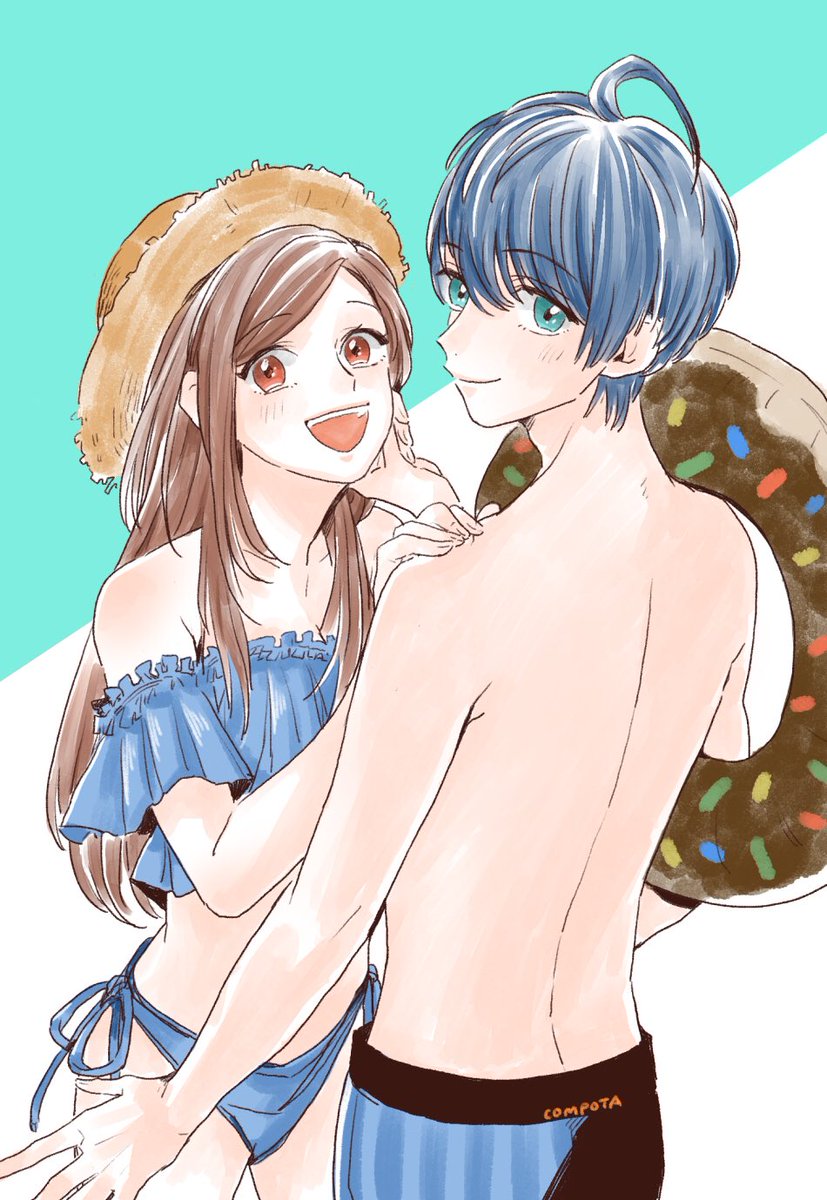 「夏の紬いづ〜 」|コンポタのイラスト