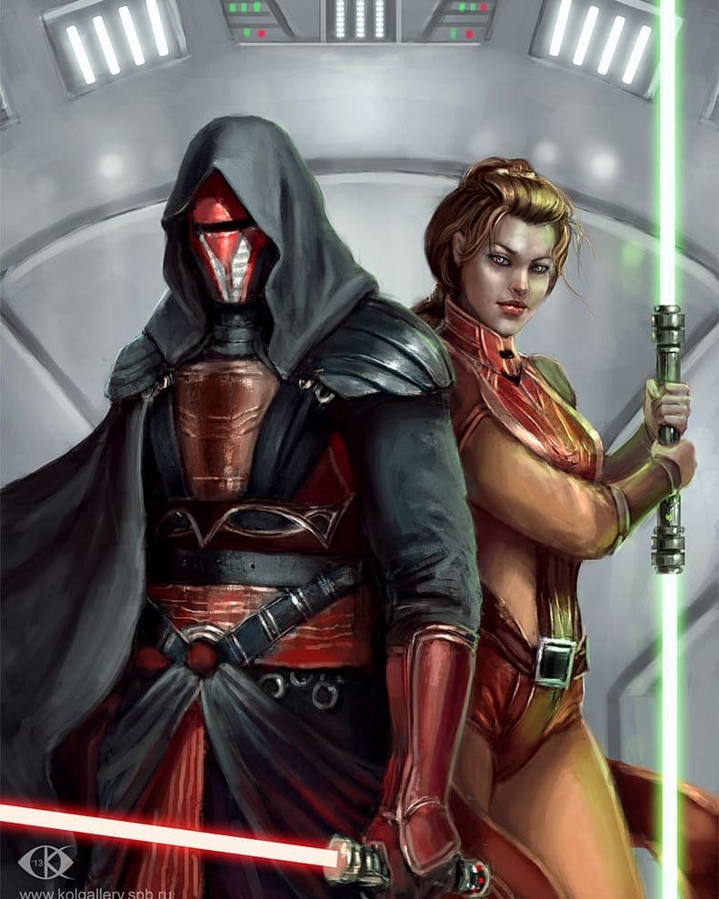 Could Obi-Wan Kenobi and Anakin Skywalker stand a chance against Revan and Bastila...