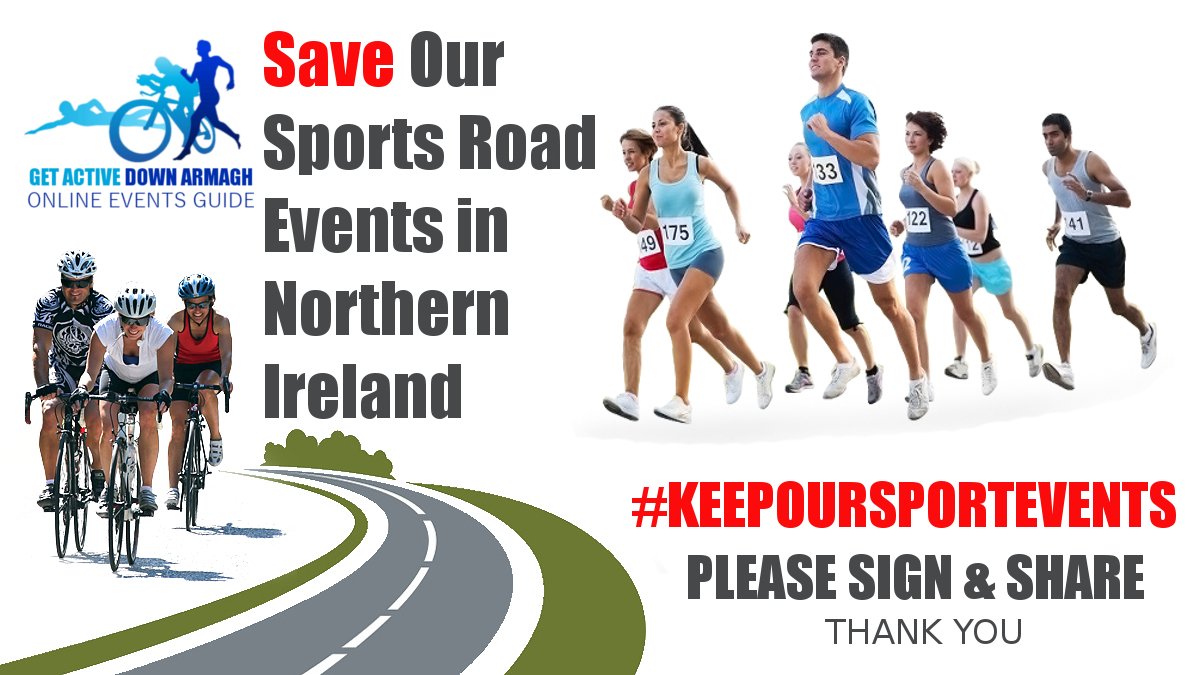 Please support our petition #KEEPOURSPORTEVENTS  Save Our Sports Road Events in Northern Ireland from new legislation change.org/p/save-our-spo… @NewryRunning <a href="/Newrytriclub/">Newry Triathlon Club</a>