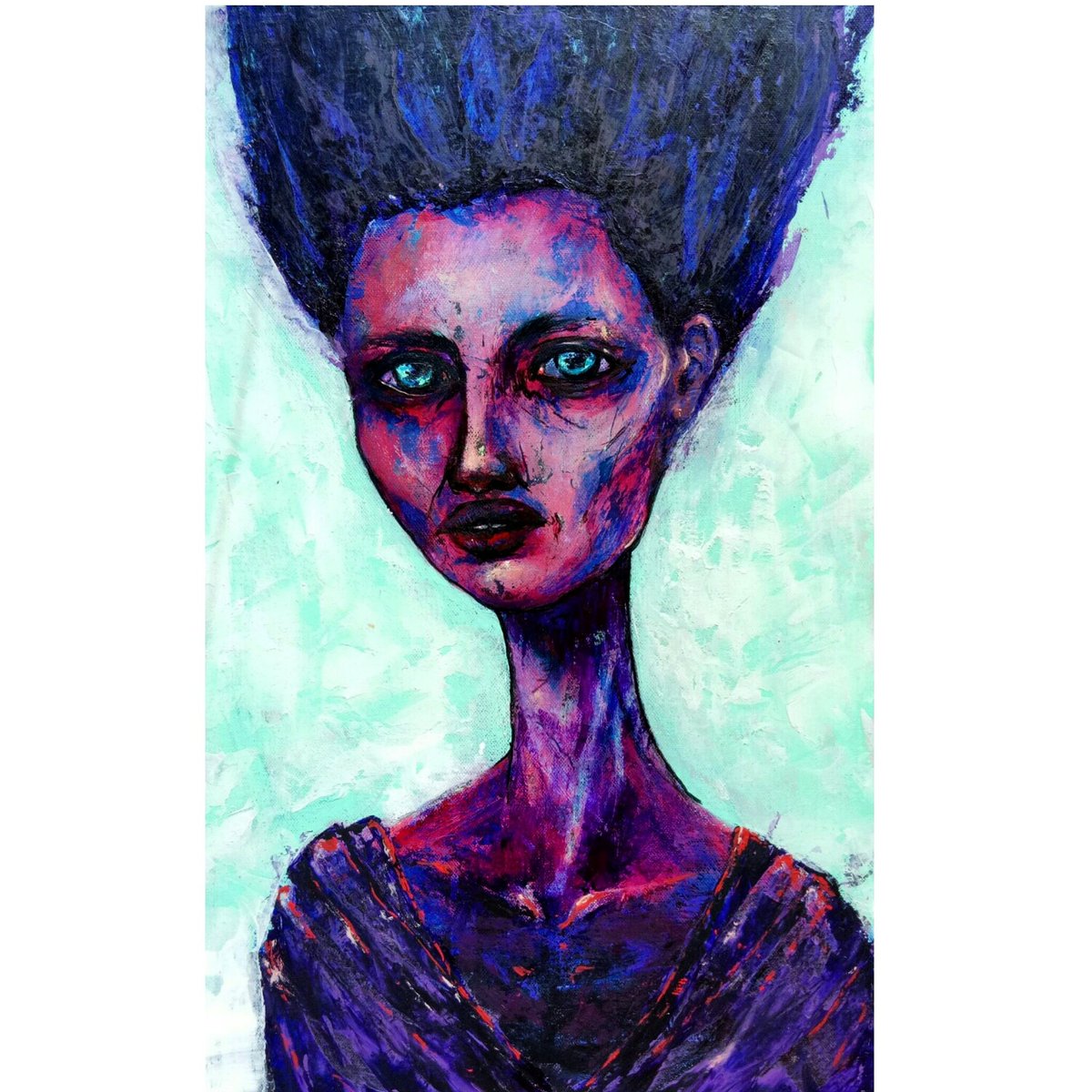 el_haws's tweet photo. WIP
#wip #painting #canvas #expressionnism #greeneyes #impressionism #bluehair #purple #romantism #Contemporaryart #freakart https://t.co/aGA2t6fFVF