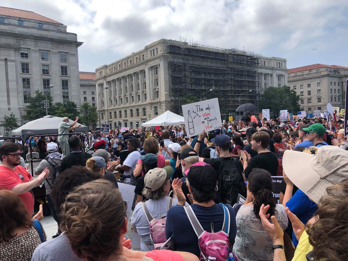 womensmarch's tweet photo. We are so moved by the powerful message at #DefendDC: We do this not just to shut down white supremacy and hate; we do this for liberation and out of love for all our people. #StillHereStillStrong https://t.co/I5SS5cDeLy