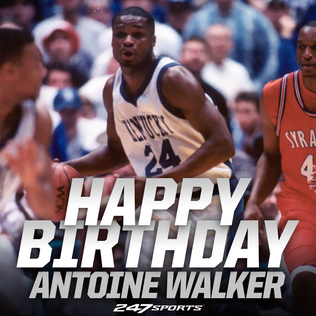Happy birthday to 1996 national champion Antoine Walker! 