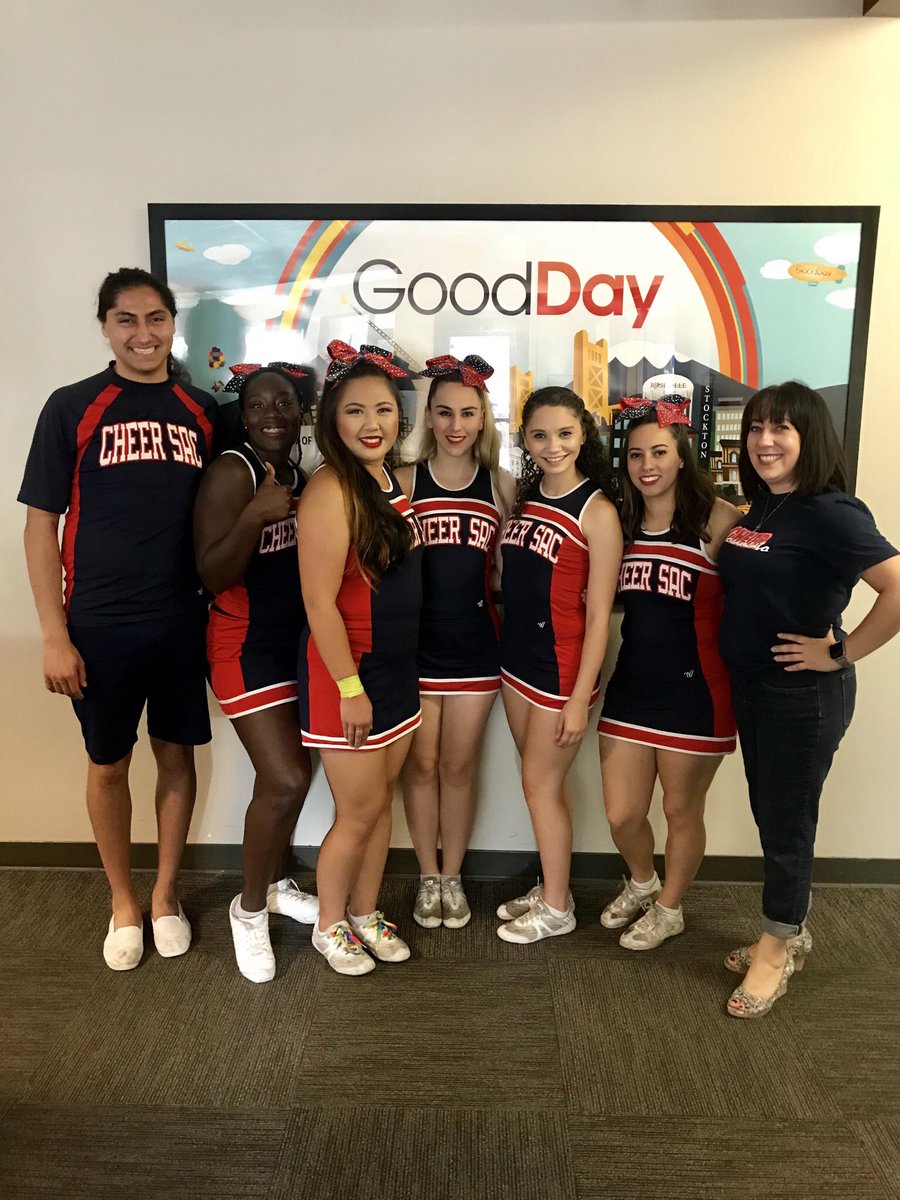 cheersac's tweet photo. See your favorite Charitable Cheerleaders on @gooddaysac at 10am! #cheersacramento #cheersac #cheerleaders #charitablecheerleaders #charitablecheerleading #nonprofit #philanthropy #civicengagement #community #charity #humanitarian #visitsacramento #gooddaysacramento #sacramento https://t.co/a7x8FoCI0M