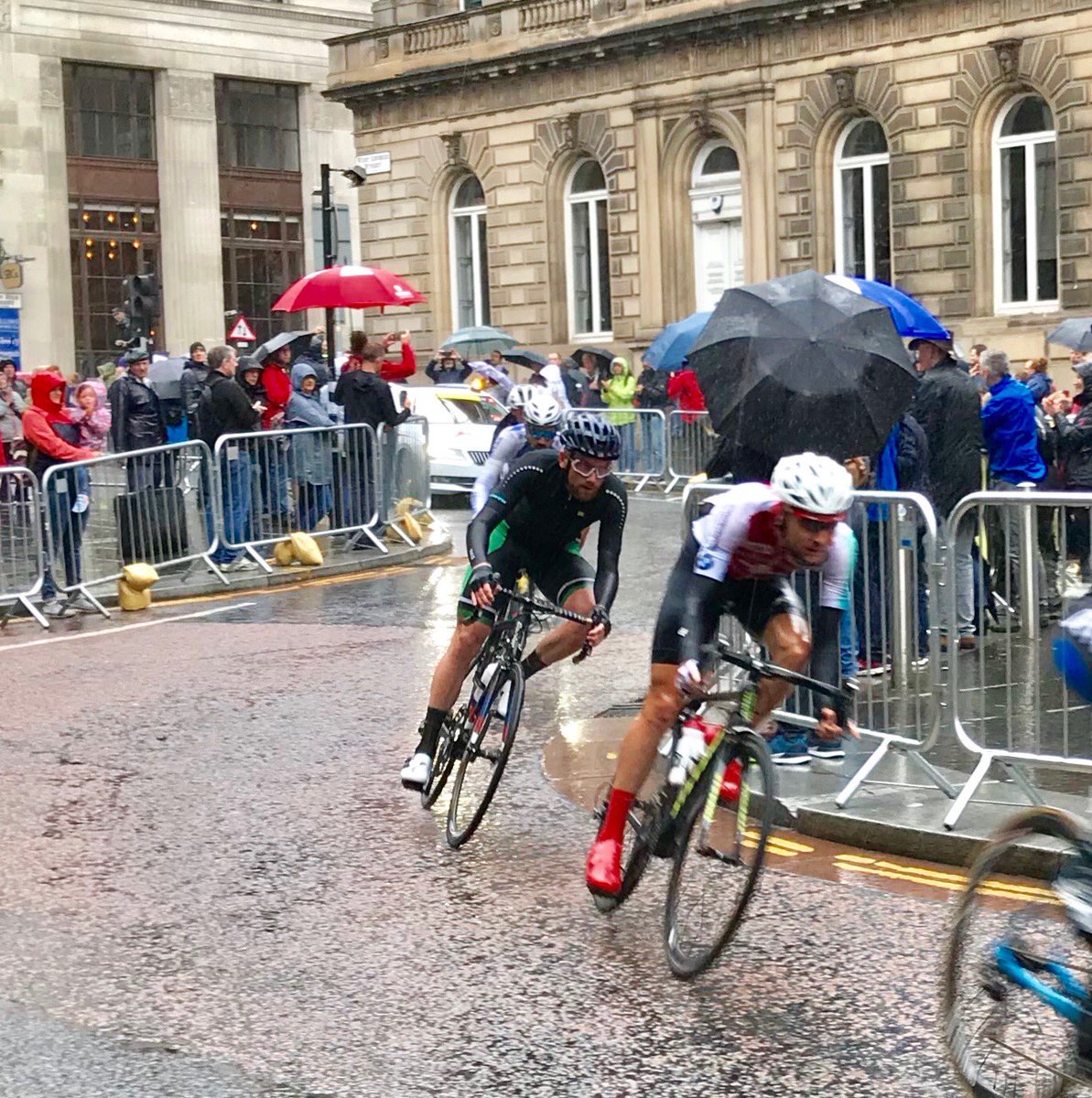 Well done to ⁦⁦<a href="/mccarthyrobertj/">Robert Jon McCarthy</a>⁩ ⁦⁦@AquaBlueSport⁩ and the Irish cycling team in the European championships today!!! Great racing through the streets of glasgow ⁦<a href="/sticky_bottle/">StickyBottle.com 💚 🚲</a>⁩