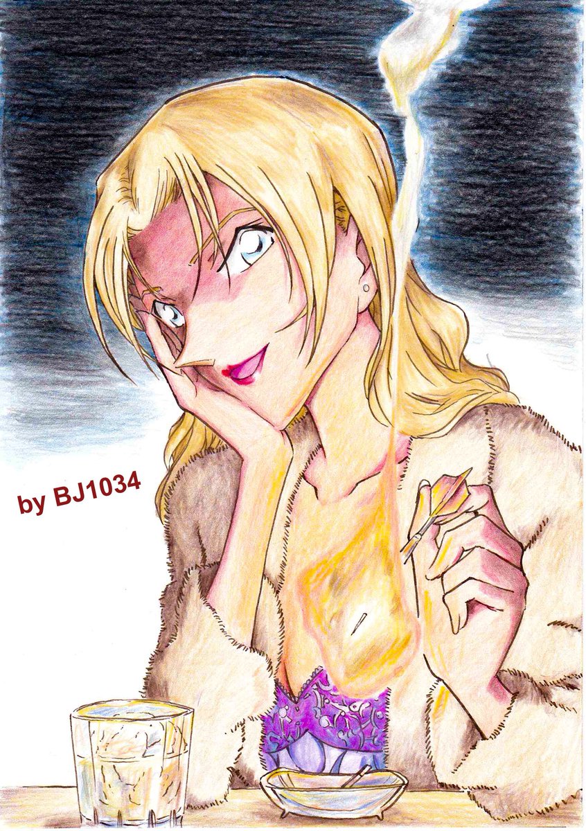 Twitter वर Bj1034 ハロ嫁待機 見ィーつけた イラストご無沙汰です インスタフォロワーさんからのリクエスト ベルモット姉さんです もっと美人さんなのになぁ これで限界かもです 名探偵コナン 色鉛筆 色鉛筆画 色鉛筆イラスト Conan Detectiveconan