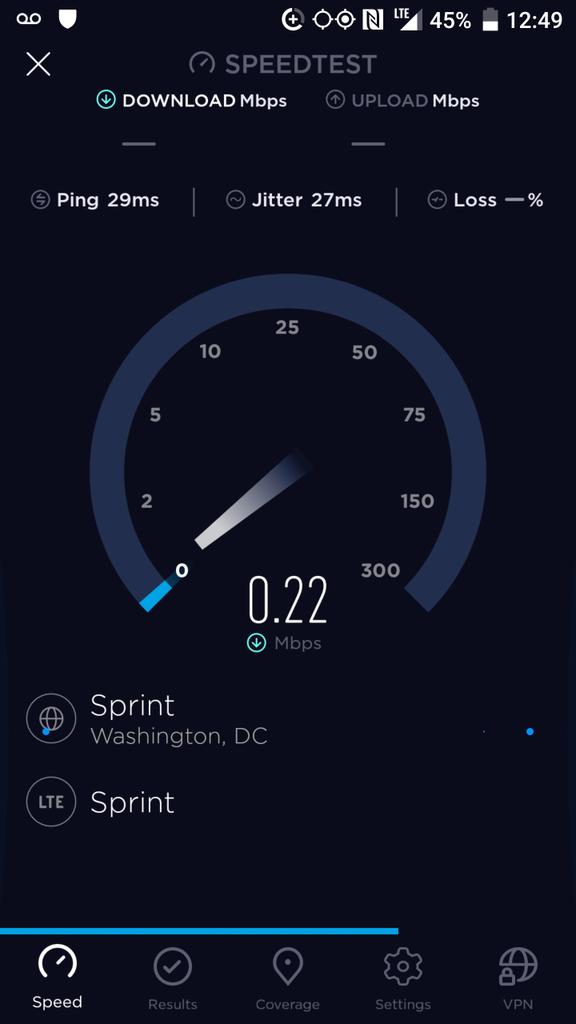SwolTigger's tweet image. This is LTE with Sprint today... Full signal.  Woodbridge VA.. #awful #sprint @sprint