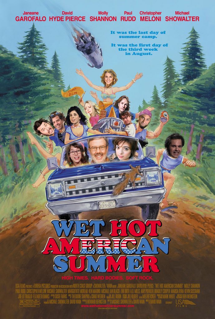PhotogEric's tweet photo. @DougBenson Got last minute balcony seats, so I’ll just leave my name tag here. Wet Hot Am”ERIC”an Summer #campDLM https://t.co/waoJg4bLUX