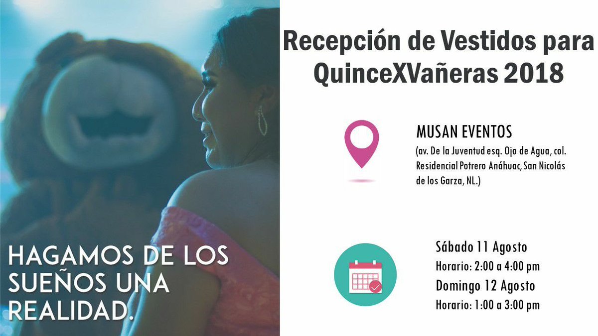 Hoy es nuestro segundo día de recolección de vestidos de quinceañeras🤩🙆🏻‍♀️  ¿Nos ayudan a compartir para que más personas se unan a cumplir el sueño de 15 señoritas?🤭 #NuevoLeon #QuinceXV2018 #CumpliendoSueños