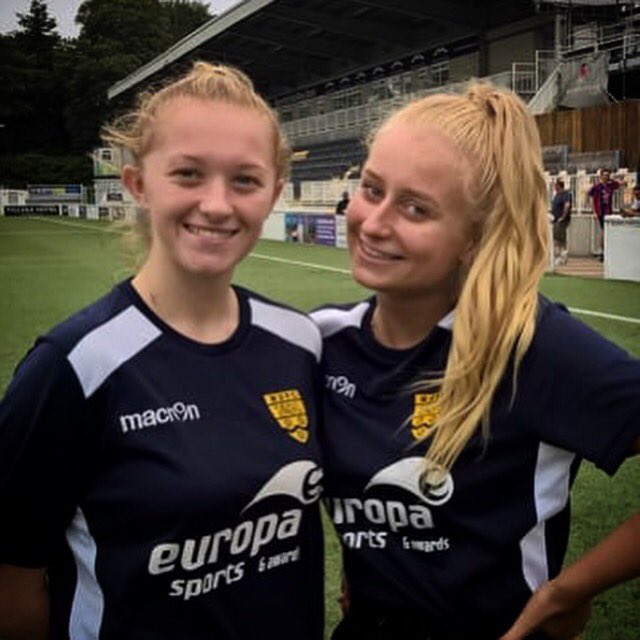 MUFCWomen's tweet photo. Massive Congratulations to Grace & Stevie who made their full first team debuts today. From U9 to first team, now thatโs progression โฝ๏ธ๐๐ค #pathways #maidstoneunited #mufcladies #OneOfOurOwn https://t.co/cAFOhxDyMz