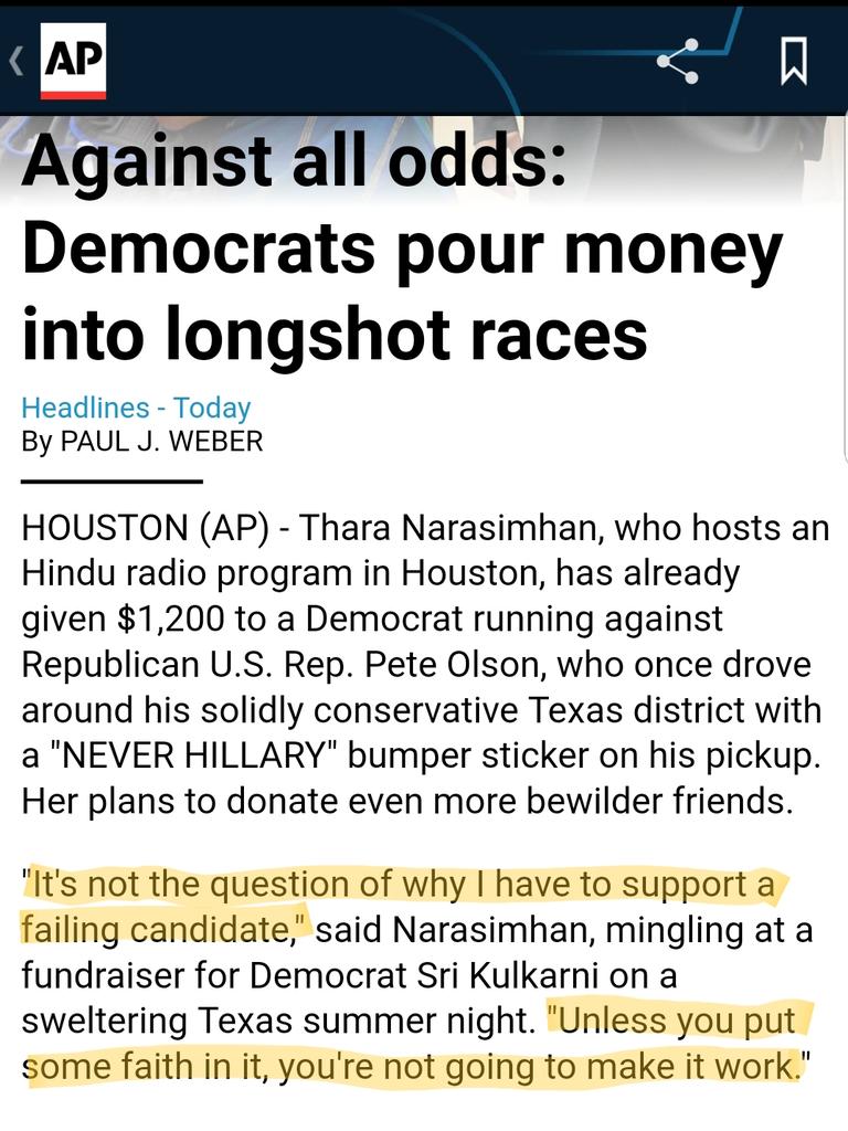 syeddoha's tweet photo. #AgainstAllOdds. In this @ap #AP article one would find the blurred line of #Manifestation between fallacy and truism of school of #EasternThoughts.
In US culture of #InstantGratification it's hard to get:
"Unless you put some faith in it, you're not going to make it work." https://t.co/QMMmd922Fd
