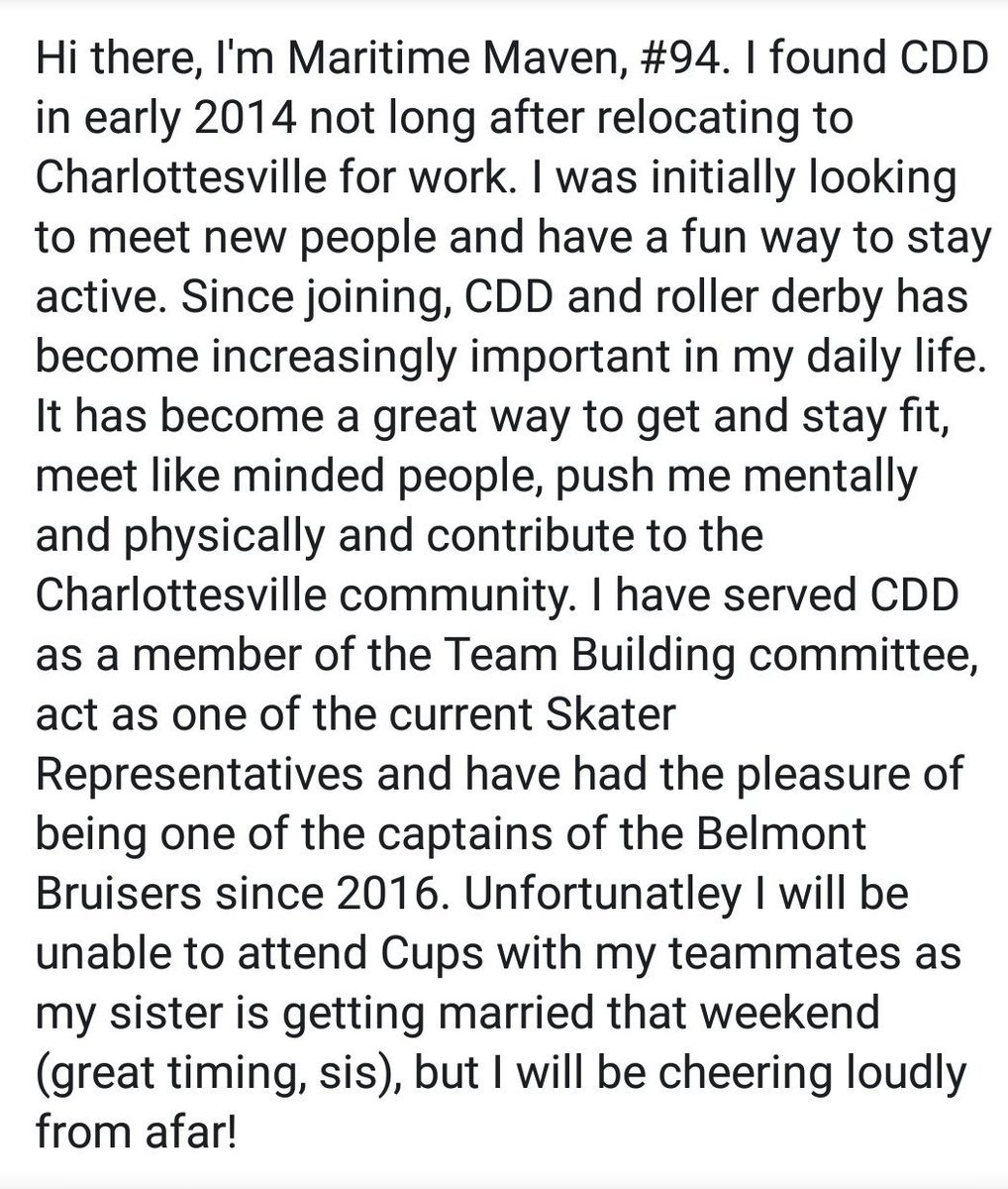 derbydames's tweet photo. MEET MAVEN!
#captian
#whoarewe #cdd #countdowntocups #WFTDACups #CDDBlueCrew #BleedCDDBlue #derbyroadtrip #roadtocups https://t.co/HmYGltRrJe
