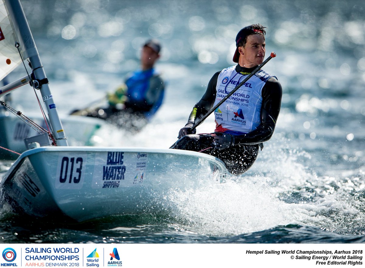 Despite my angry face crossing the finish line, I am actually (really) happy to come 10th at the senior Worlds! A world of thank-you's to @BritishSailing and the wider team....@Bolle_Eyewear @mustoclothing @HSElite @VolvoCarUK @Petersandmay @uk_sport, you're all the best #lucky13