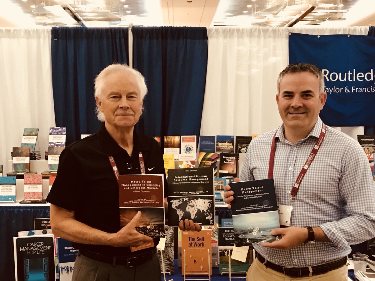 collingsdg's tweet photo. Great to see the two volumes of Macro Talent Management hot off the presses @routledgebooks stand #aom2018 with co-editor Randall Schuler. https://t.co/9HX4sZdoEU