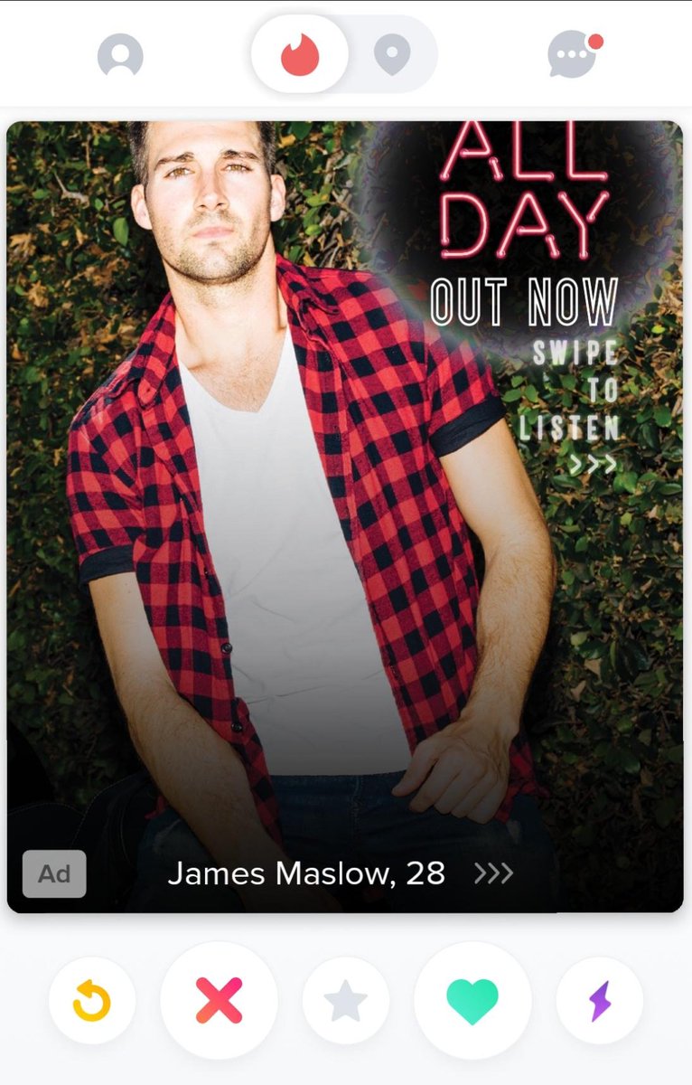A #Rusher just sent this to me... this has got to be the best advertising campaign ever created! Well done <a href="/jamesmaslow/">James Maslow</a> <a href="/Tinder/">Tinder</a>