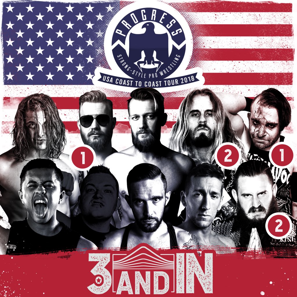 ThisIs_Progress's tweet photo. IT'S HERE. The final night of the #CoastToCoast tour is upon us and in the #ThreeAndIn series, @Brodyxking is one win away from the #HelloWembley main event. Tense times here in a sold-out Detroit. https://t.co/lSPq28GYga