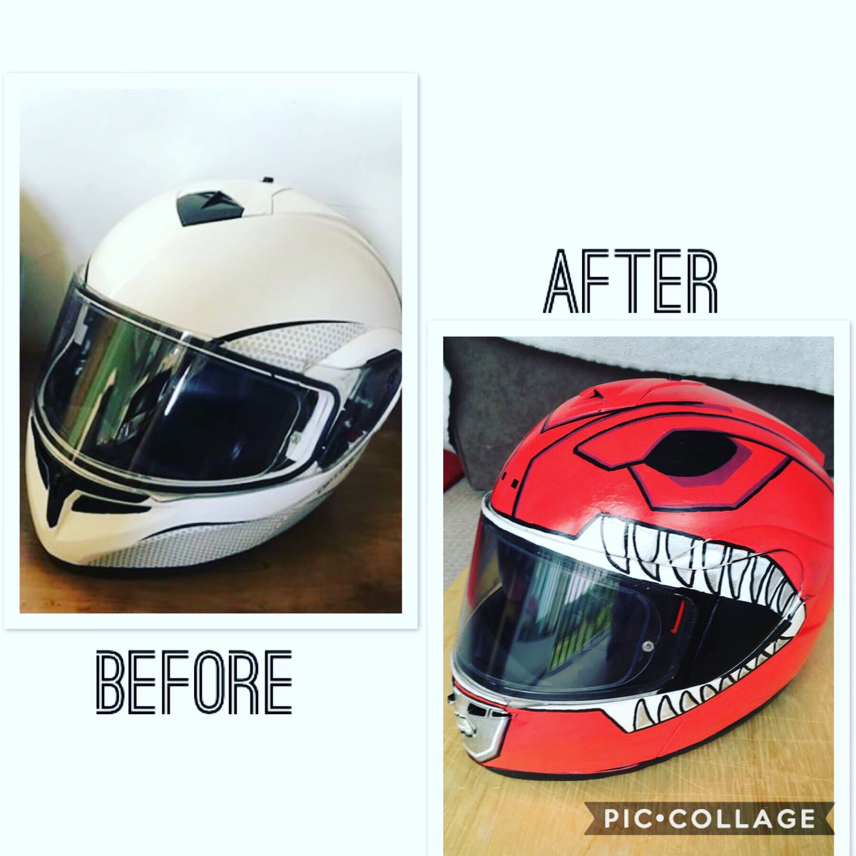 KerrtoonzHats's tweet photo. Custom designed bike helmet for my buddy. #powerrangers #powerrangersmovie #powerrangersmovie #redranger #90s #90sparty #ritarepulsa #bryancranston #jasonleescott #sabians #bikelife #helmet #posca #poscapens #poscaart #custom https://t.co/n2XY6ZEeg3