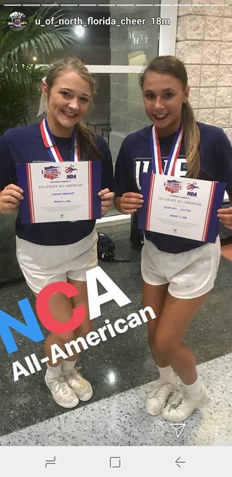 Congrats to <a href="/UNFCheer/">UNF Cheer</a> on a very successful camp! 

🏆💰 Full Paid Gold Bid to NCA Nationals
📣3rd in Game Day
🇺🇸 2 All Americans

#SWOOPLife #NCACheer