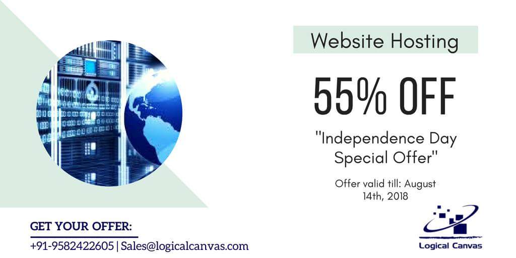 logicalcanvas's tweet photo. Independence Day Special Offer -
Get website hosting upto 55% off.
Offer valid till: August 14th, 2018 | Night - 11:45PM

#Webhosting #logicalcanvas #IT #webdevelopment #India https://t.co/9X3pMLBImn
