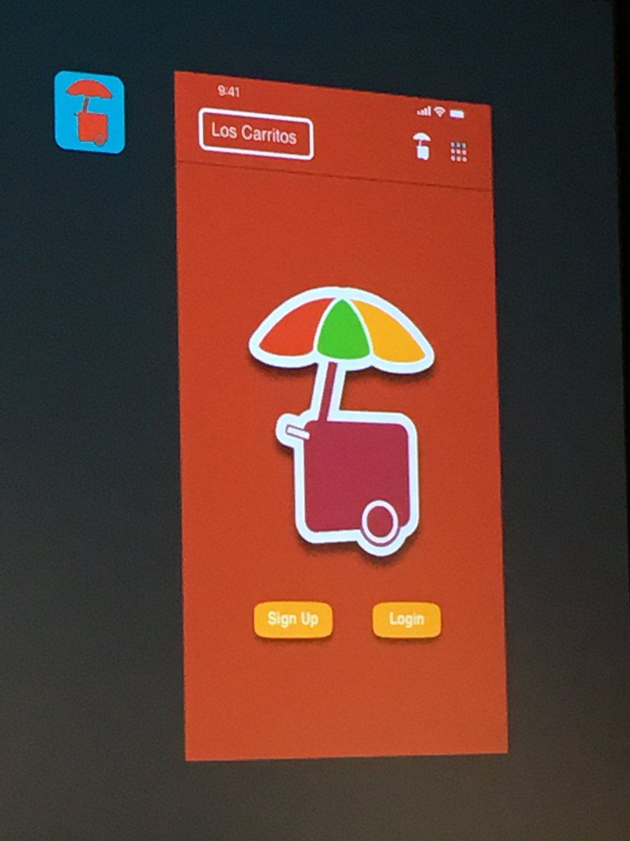 stayhacking2018's tweet photo. Team El Carrito uplifts street vendors by making their location accessible to consumers. Empowering vendors to become small business owners #StayHacking2018 #EloteIsLife 🌽 https://t.co/pUKGRDO2n9