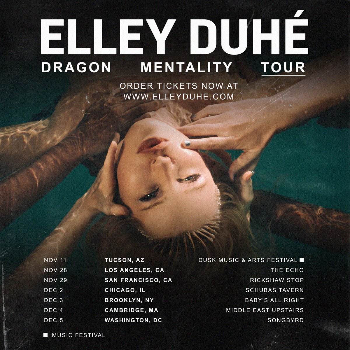 TICKETS NOW AVAILABLE AT ELLEYDUHE.COM