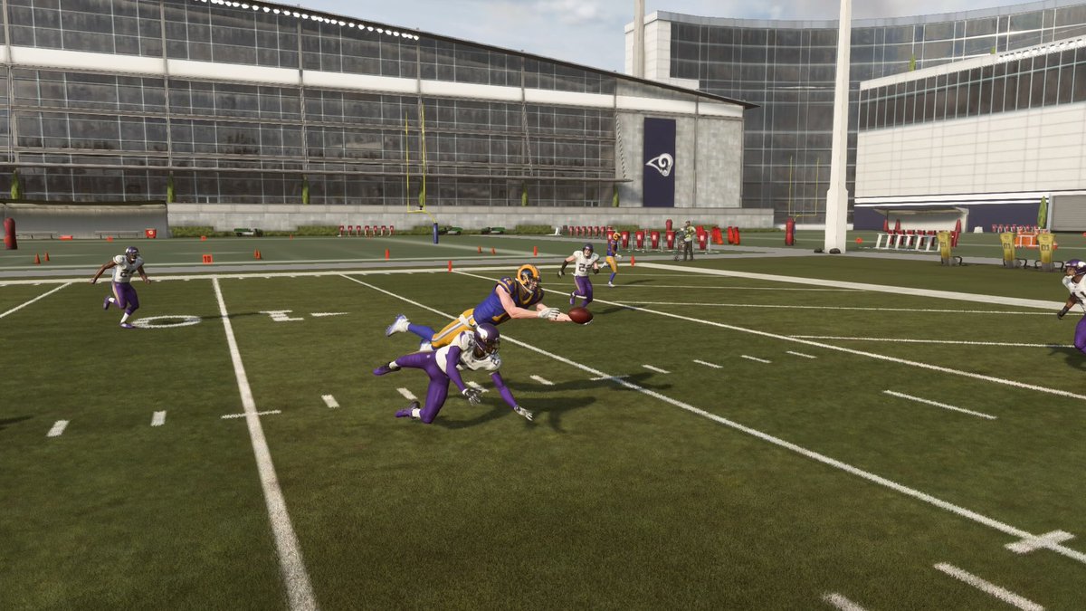 fieldgeneral007's tweet photo. We have started labbing with the new team. Goff has been finding his targets #ramit #ramattack #madden19 #CFMCommunity https://t.co/BsSNob0uhI