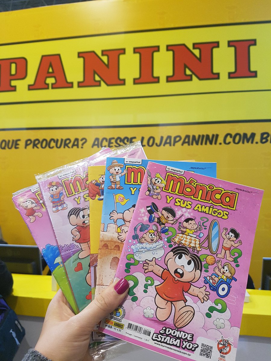 chicosymaestra's tweet image. &quot;MÓNICA Y SU PANDILLA&quot; con descuento en Bienal do Livro de SP.

#PracticaEspañol 
#EspañolDivertido