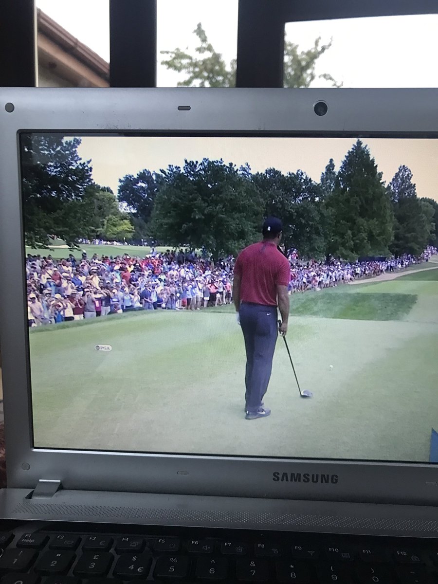 DamianSimpson1's tweet photo. Ya Think tiger is top draw.!? More people watching him than ya get at a Barnsley match.!! https://t.co/dGGF2nGFhW