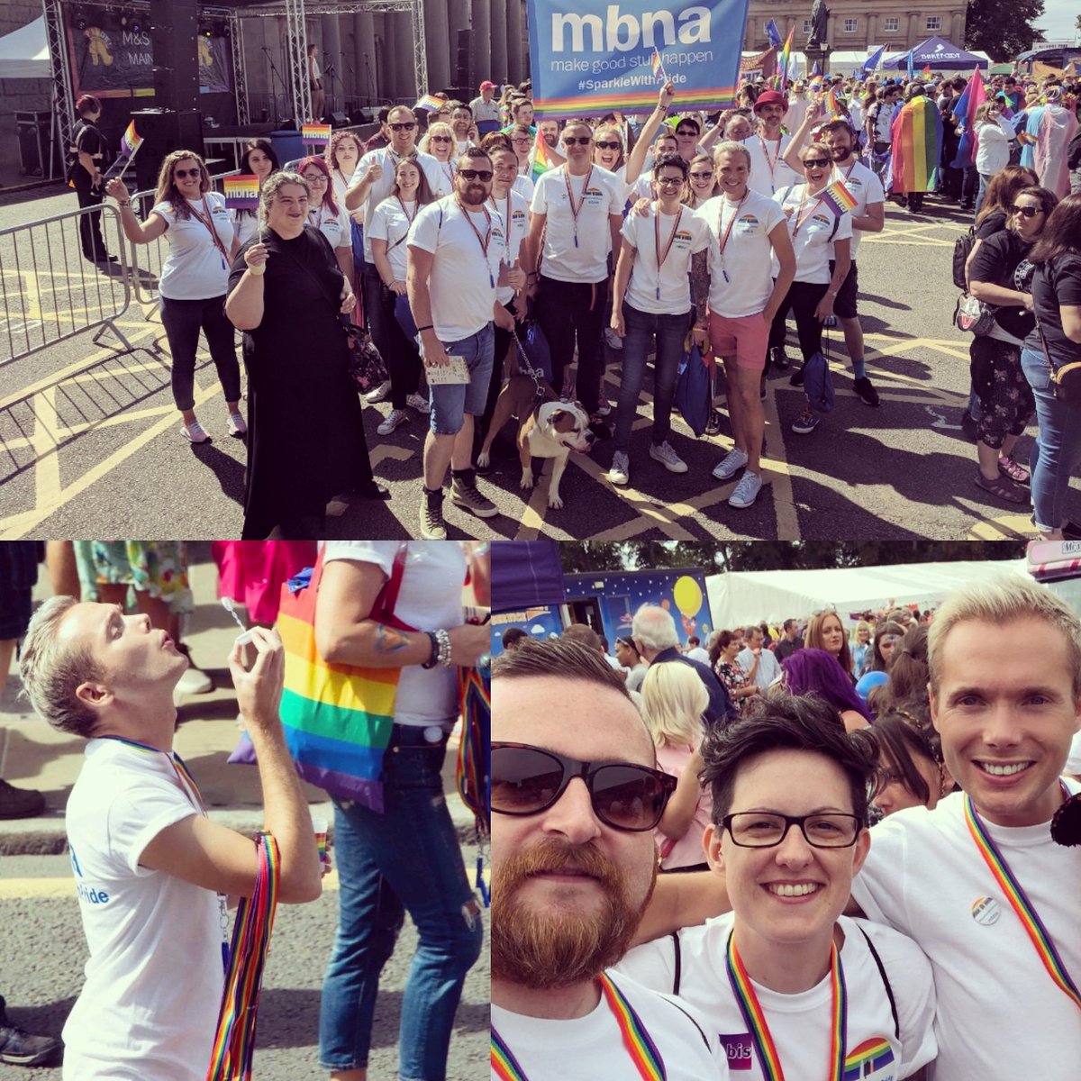 neilosxx's tweet photo. Pride 4 done & it was my first @ChesterPride. Had an absolute blast & loved spending it with my @LBGRainbow @mbna colleagues & friends #pride #chester #LBGLovesPride https://t.co/tVthIb2Kns