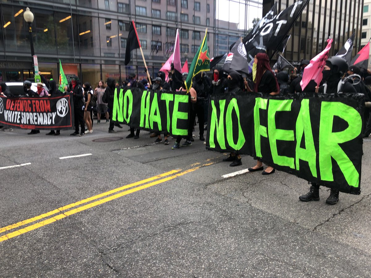 Unite The Right 2 Gets Their Police Escort Plus Some Resistance In Dc