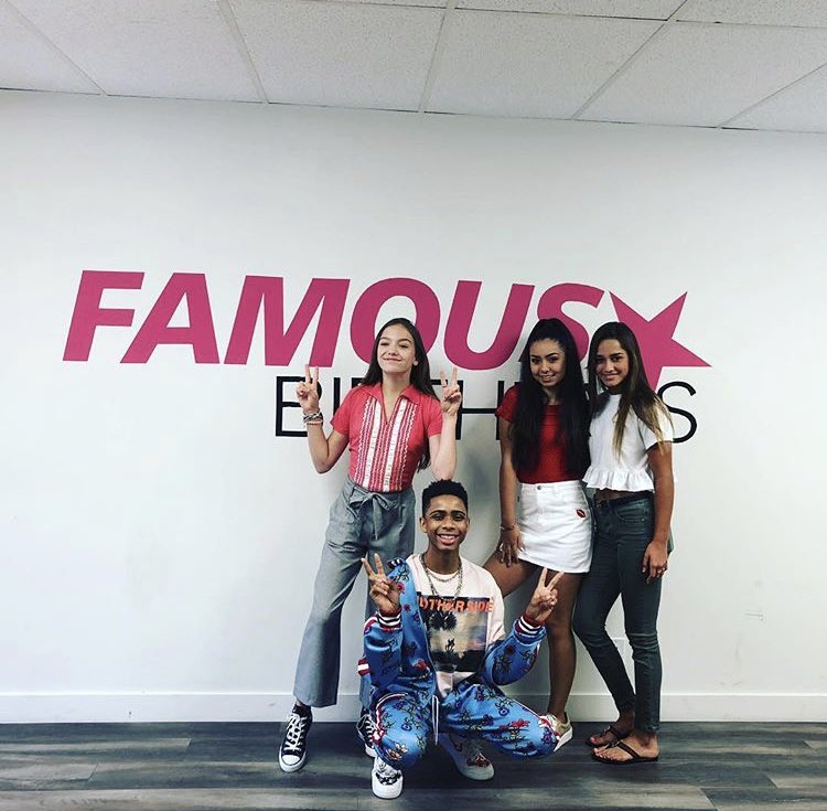 Thanks for having us @famousbirthdays 💕 interview coming soon #ToTheBeatFilm #FamousBirthday #Netflix