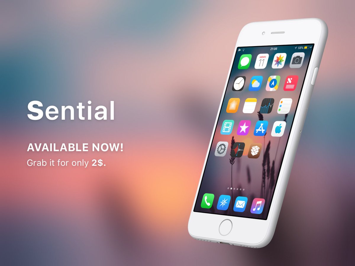 aesign_'s tweet image. #Sential is now available on the @iospackixrepo for only 2$!

Refresh your sources and go make iOS awesome looking just now!

#RT to share with the world! 

#SundayFunday