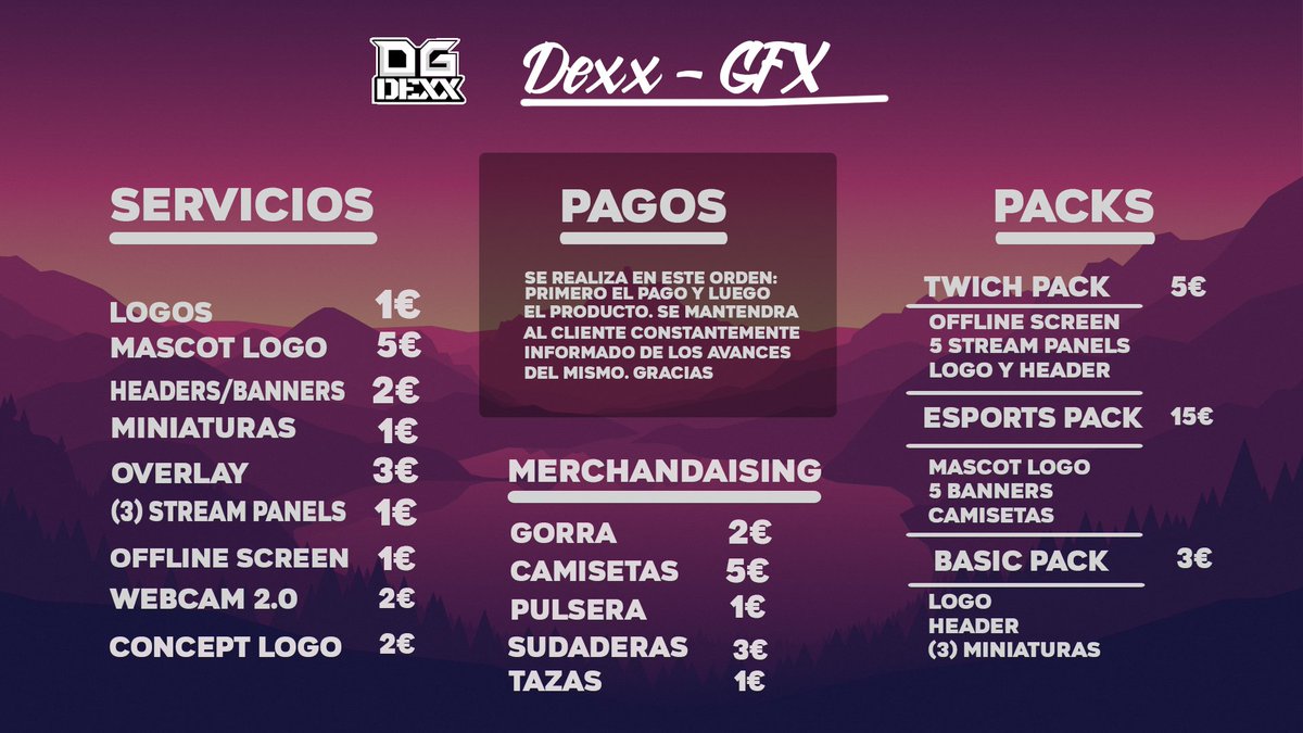 ◽️TARIFA DISEÑOS ◽️

➡️2018/2019⬅️

❤️🔁