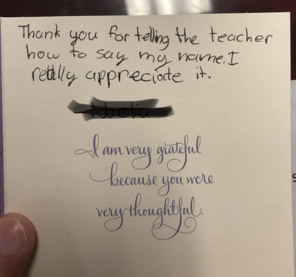 As we start a new school year, learn your students’ names and how to pronounce them correctly right away.  Our name is our identity.  It’s not ok to mispronounce a name and just shrug it off.  It is your responsibility as an educator to value each student’s identity.