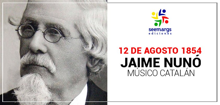 A 110 años de su muerte recordamos a Jaime Nunó, quien en un día como hoy, pero de 1854, fue declarado ganador en el concurso de la música para el Himno Nacional Mexicano. Nunó escribió un himno vibrante, emotivo y triunfante que convenció definitivamente al jurado. 
#SeeListo