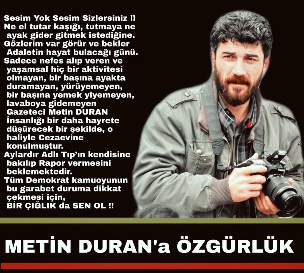 #MetinDuranaÖzgürlük