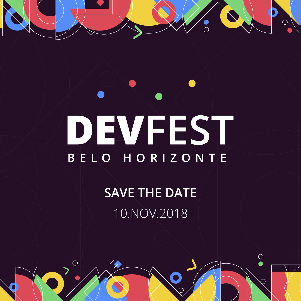 notacriativa's tweet photo. É com muita felicidade que anunciamos que o DEVFEST BH 2018 será dia 10 de Novembro! Um dos mais renomados eventos de tecnologia de BH. Em breve muitas (MUITAS) novidades!
#devfestbh2018 #gdgbh #devfest
https://t.co/EtNVXb3Szw https://t.co/8gWOuSKwPx